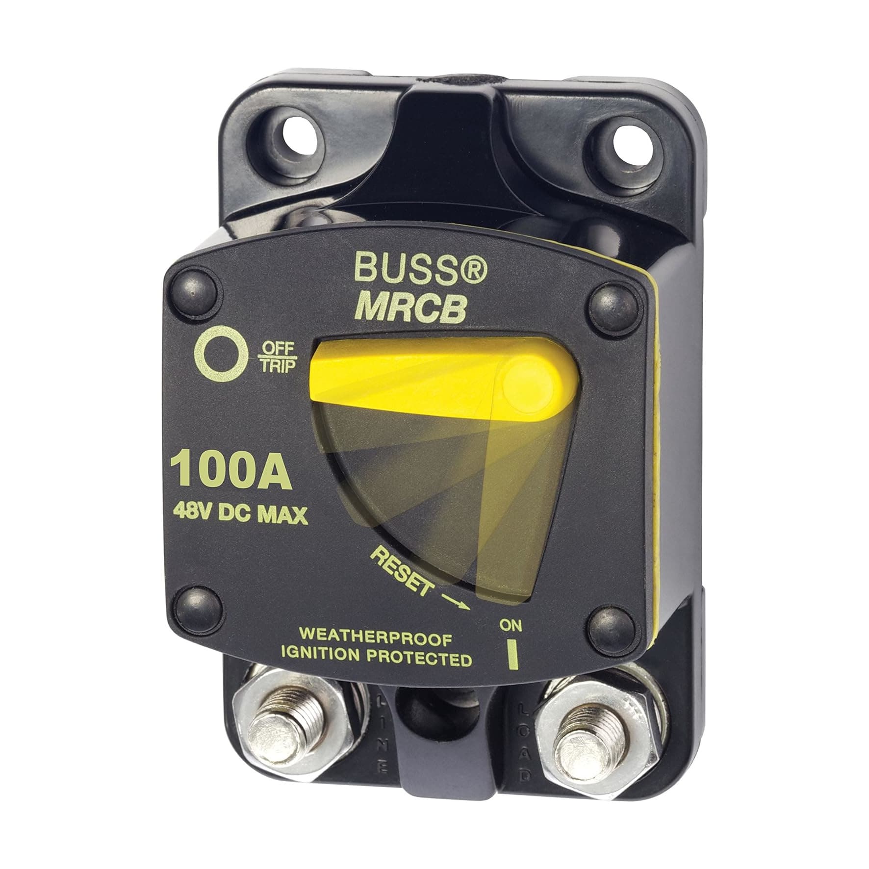 48V 100A bus bar in a camper electrical bay