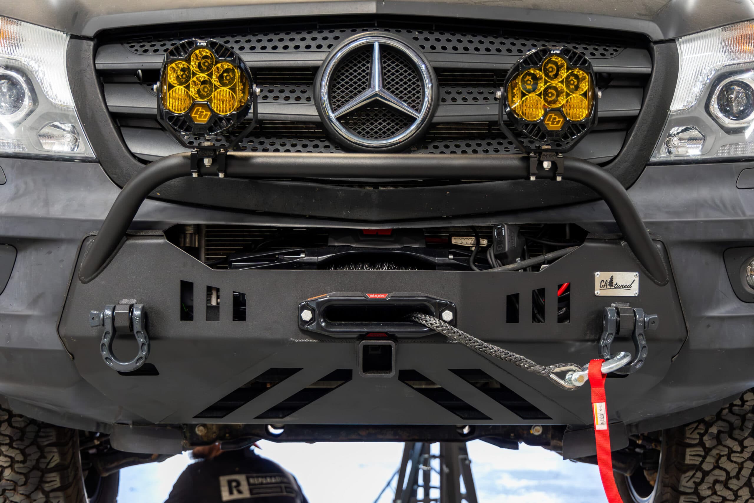 CAtuned aftermarket bumper on a Sprinter van