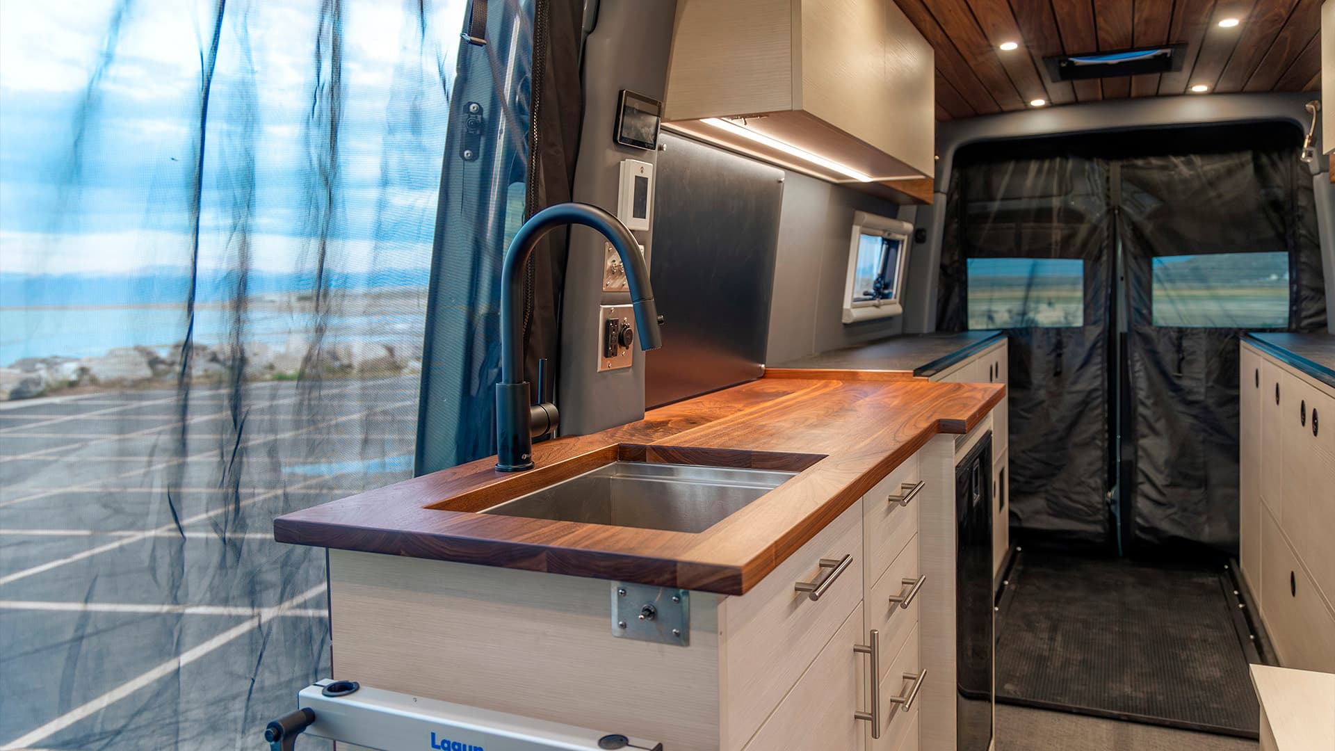 SAGA Vans kitchen galley